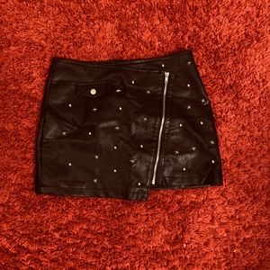 Studded black skirt